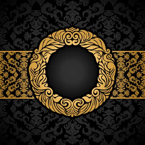 Luxury Black And Gold Vintage Frame Vector Free Download