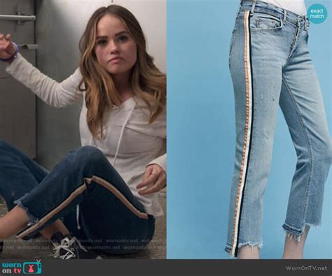 Wornontv Pattys Side Stripe Jeans On Insatiable Debby Ryan Clothes And Wardrobe From Tv