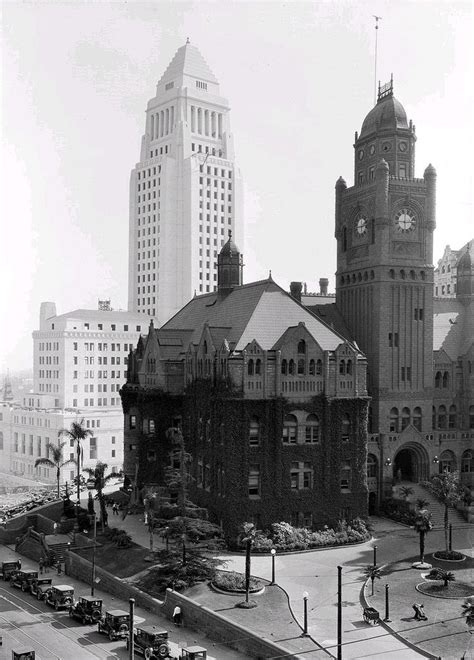 The Old Los Angeles County Courthouse With City Hall In The Background