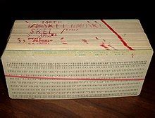 Punch card programming died out in the early 70s. Punched card - Wikipedia