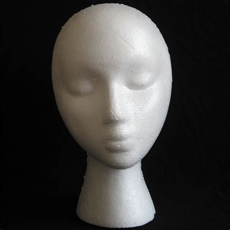Buy Lisenrain Female Deflection Head Styrofoam Foam Head Model