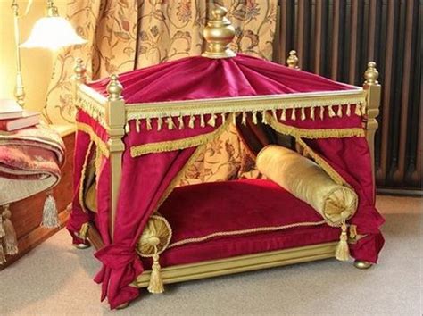 Dog Bed With Canopy Parisian Inspired Canopy Pet Bed Doll Bed By