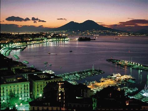 Night View Naples Italy ナポリ 夜景