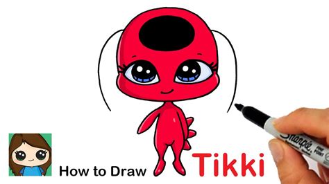 With the simple shapes and colours on our learn to draw a ladybug guide even the youngest children will soon be producing their own cute ladybug drawings. How to Draw Miraculous Ladybug Kwami Tikki Easy - YouTube