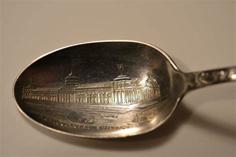 1893 Chicago Worlds Fair Souvenir Spoons Set Of 6 Mockingbird Antiques