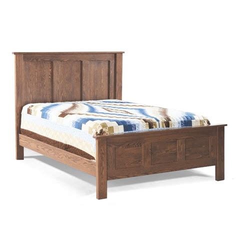 Franklin Oak Panel Bed