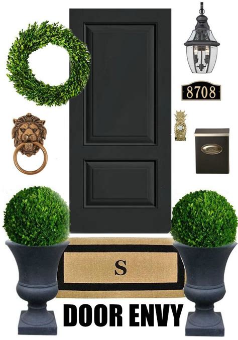 You have a huge variety of products to experience with such. CURB APPEAL YOUR FRONT DOOR | Black front doors, House ...