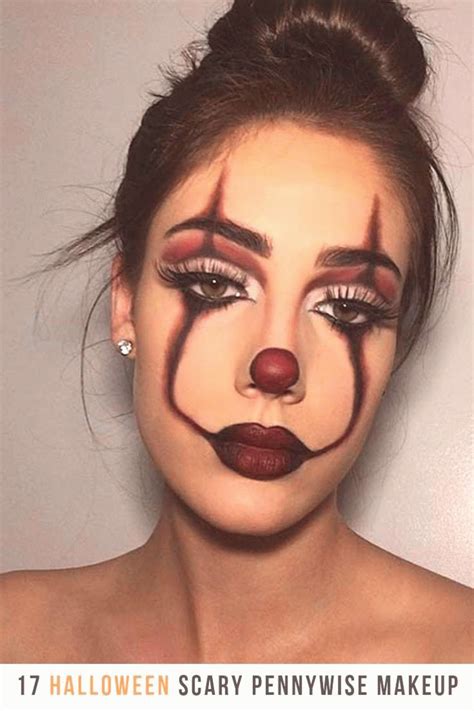 17 scary pennywise makeup for this halloween 17 scary pennywise for this in 2020 halloween eye