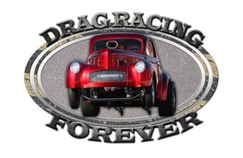 Drag Racing Forever 3 D Metal Sign Vintage Style Retro Gas Etsy