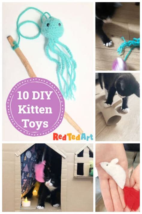 10 Great And Easy Diy Cat Toys Your Kitten Will Adore Red Ted Art