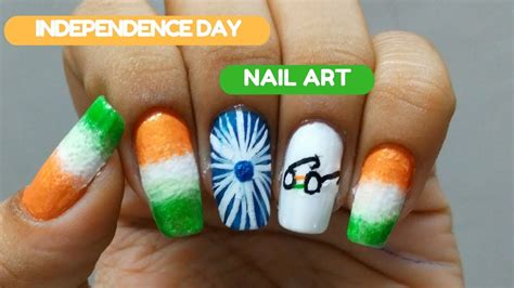 Indian Independence Day Nail Art 15 August Youtube