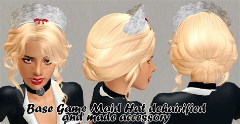 My Sims 3 Blog Base Game Maid Hat Dehairified And Made Accessory By