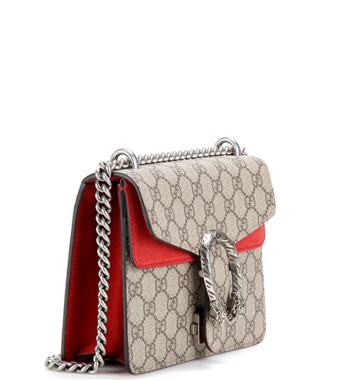 Gucci Canvas Dionysus Gg Supreme Mini Shoulder Bag In Beige Natural