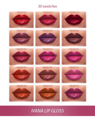 Ivana Lip Gloss At Frost Sims 4 Sims 4 Updates