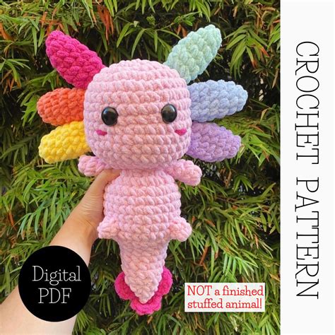 Axolotl Crochet Plushie Amigurumi