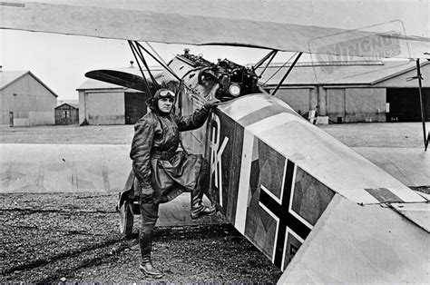 canadian ace andrew mckeever with the jasta 63 fokker d vii alb of richard kraut not 5324