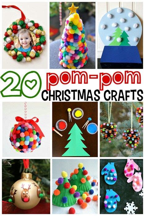 Pompom Craft Christmas Crafts For Kids Christmas Crafts Christmas