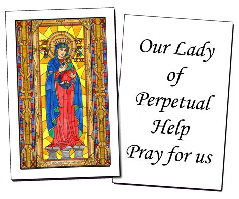 Our Lady Of Perpetual Help Holy Cards 32