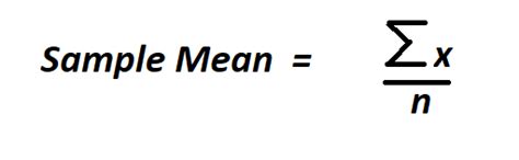 This sample is a representation of the complete population. How to Calculate Sample Mean.