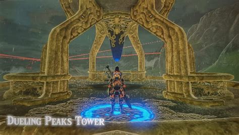 Dueling Peaks Tower Botw Sheikah Tower Guide The Legend Of Zelda