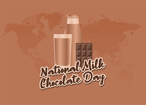 Vector Graphic Of National Milk Chocolate Day Good For National Milk