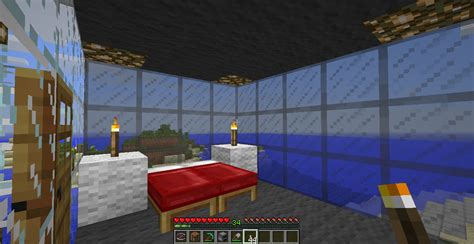 House 2 floors with garage brick rigs. LizC864 Minecraft: Contemporary Glass House: Bedroom on ...
