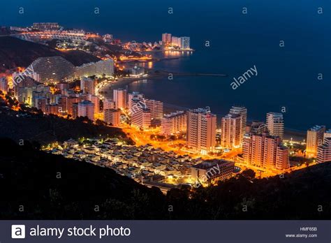 kuˈʎeɾa) is a city and municipality of spain located in the valencian community. Nightfall in Cullera, Valencia, Spain Stock Photo ...