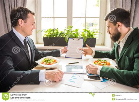 Business Lunch Stock Photo Image Of Investment Male 54863122