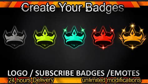 Crown Twitch Sub Badges Crown Twitch Emotescrown Badges For Etsy Ireland