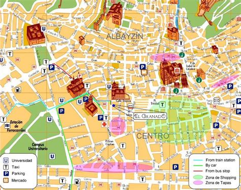 Pin De Isabel G En Mapas Andalucía Viajes Granada