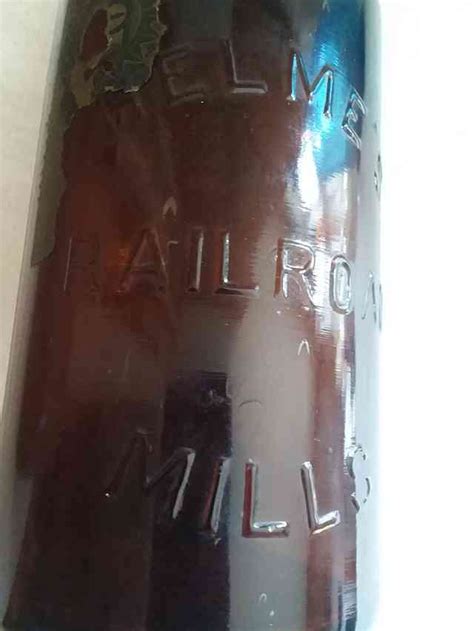 Helme S Railroad Mills Snuff Bottle Jar Antique Bottles Glass Jars