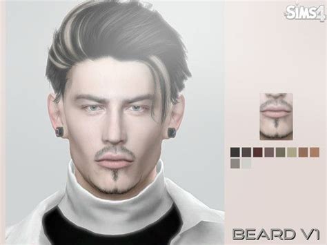 Male Beard In 10 Different Swatches Found In Tsr Category Sims 4