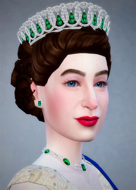 Historical Sims Queen Elizabeth Ii Ca 1956 Sims4