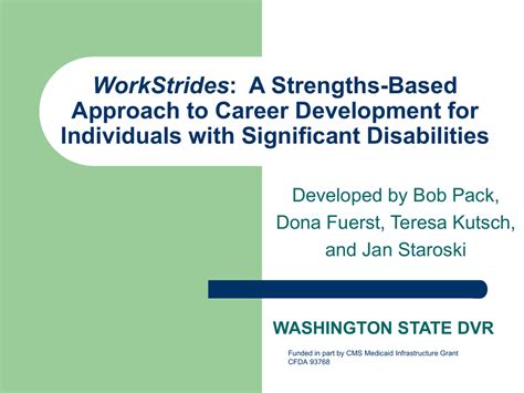 WorkStrides: A Strengths-Based Approach to Career Development
