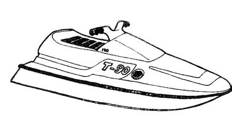 Printable jet ski coloring pages. Jet ski / Seadoo (Transportation) - Printable coloring pages