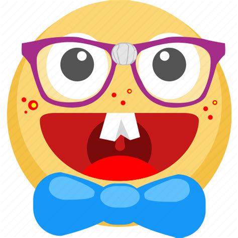 Emoji Emotion Facebook Nerd Smart Smile Icon