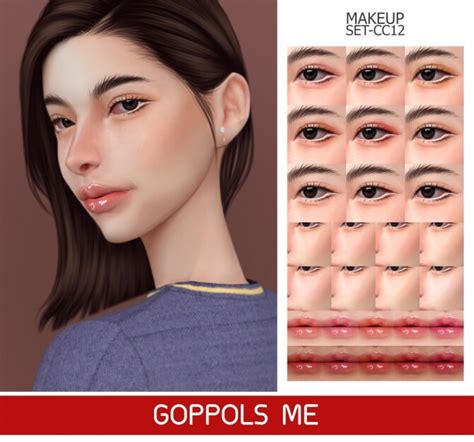 Gpme Gold Makeup Set Cc12 At Goppols Me The Sims 4 Catalog