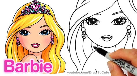 How To Draw A Beautiful Barbie Images Youtube