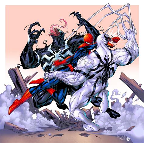 Spider Man Vs Venom Vs Anti Venom Colors By Bdstevens On Deviantart