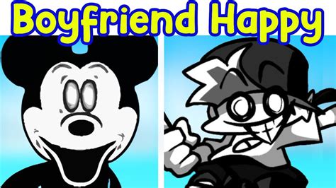 Friday Night Funkin Mickey Mouse Vs Bf Happy Fnf Mod Youtube
