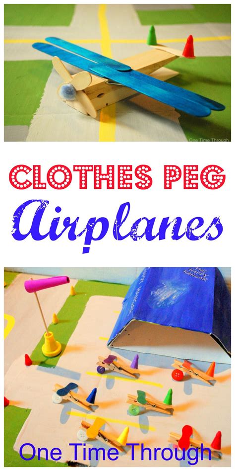 How To Make Clothes Peg Planes Clothes Pegs Plane Crafts Crafts For