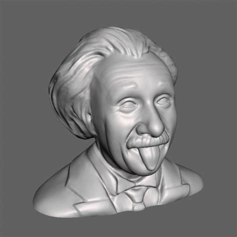 3d Printable Albert Einstein Bust By 3dwp