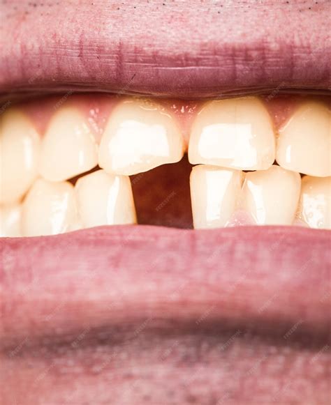 Premium Photo Yellow Teeth Bad Dental Health No Teeth No Fluoride Tooth Erosion Yellow