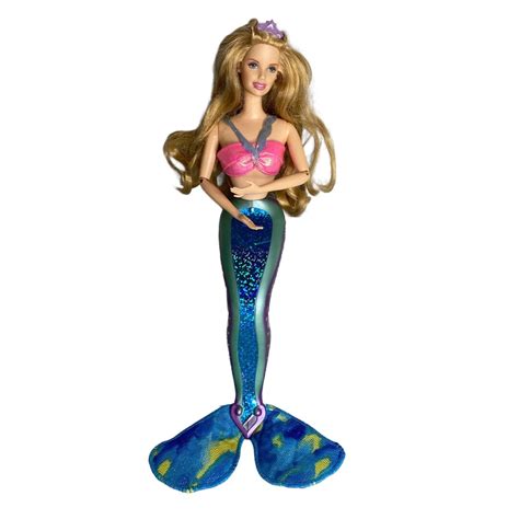 Vintage 2000 Mattel Magical Barbie Mermaid Light Up Tail Etsy