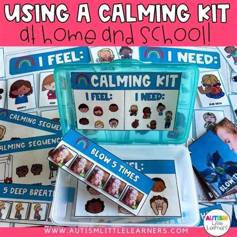 Calm Down Kit For A Calming Corner Autism Little Learners