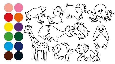 Detalle 20 Imagen Dibujos De Animales Coloreados Vn