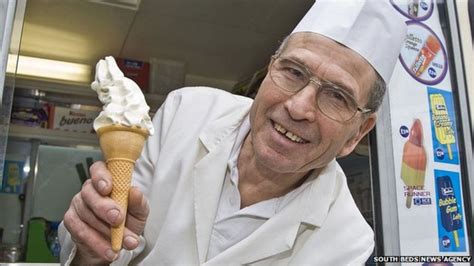 Last Cones For Longest Serving Ice Cream Man Bbc News