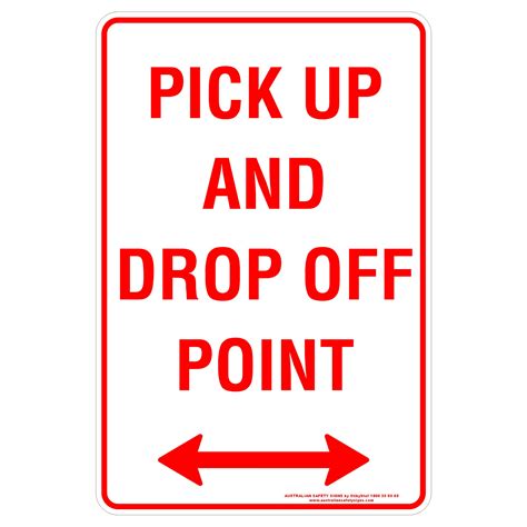 Pick Up And Drop Off Point - Discount Safety Signs New Zealand