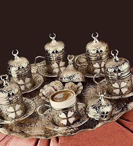 27 Ct Turkish Greek Arabic Coffee Espresso Serving Cup Saucer Gift Set