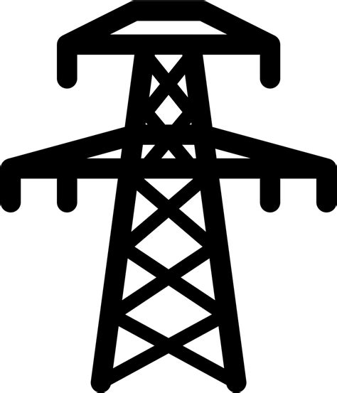 Electricity Clipart Electric Grid Power Generation Plant Icon Png